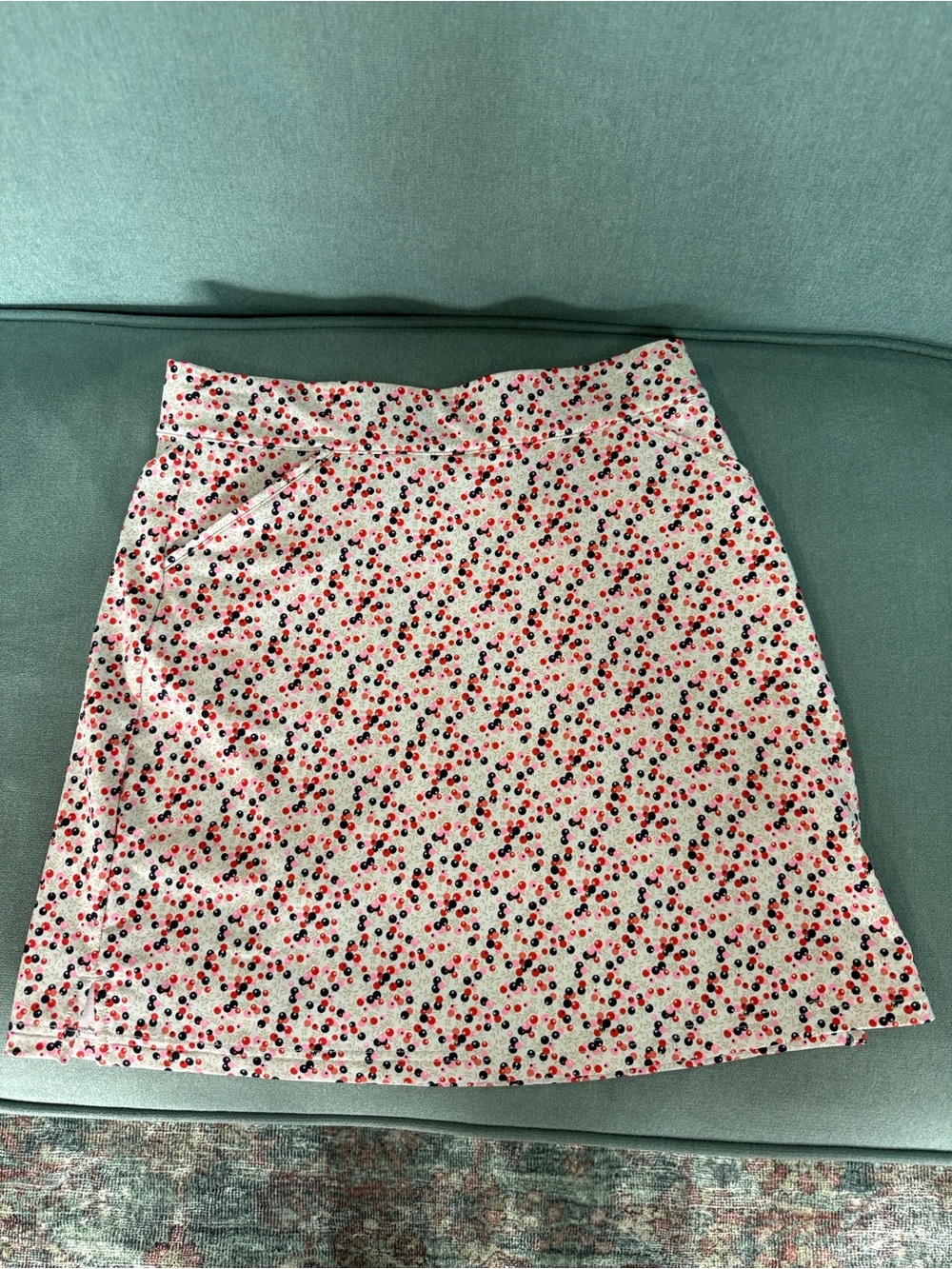 Peter Millar Bubble White Tennis Golf Performance Skort Size Small